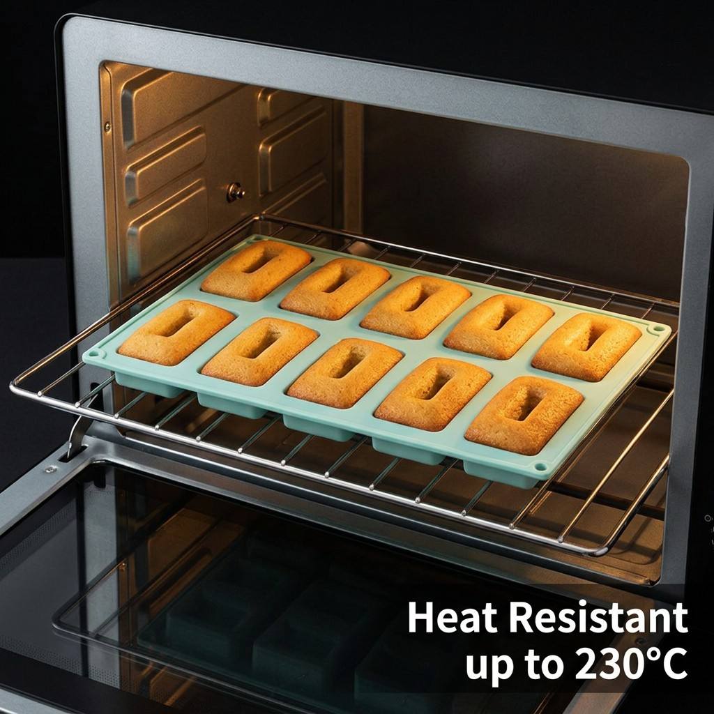 Tray Mold Rectangle - Forma de Silicone Retangular Antiaderente com