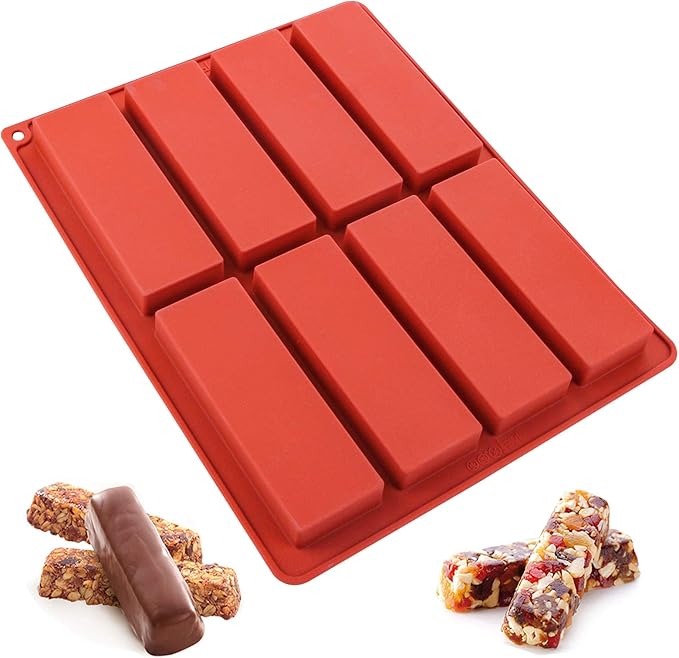 Tray Mold Rectangle - Molde de Silicone Retangular com 8