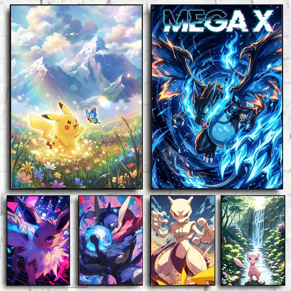 Resin Art Gift - Pôster de Anime Pokémon Eevee, Arte
