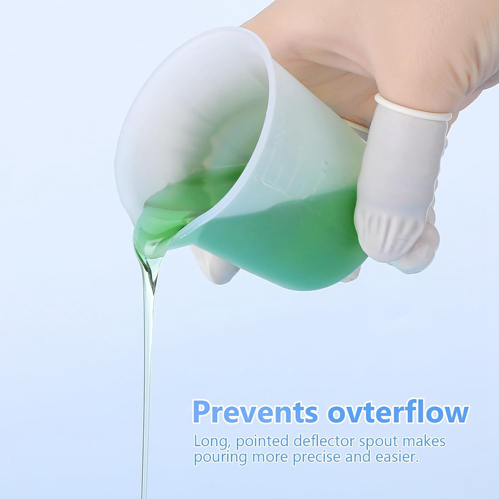 Resin Mixing Cup - -Tuas de medição de silicone de
