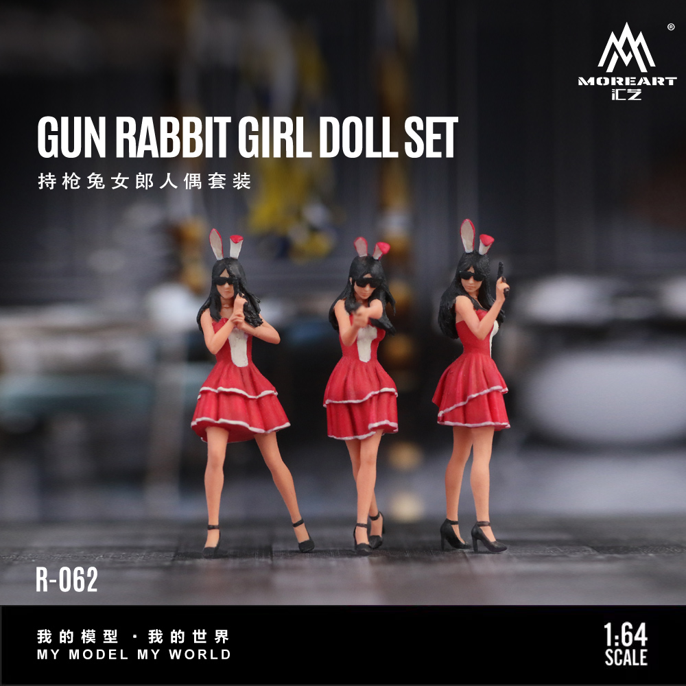 Resin Art Gift - Mais arte 1:64 o coelho menina