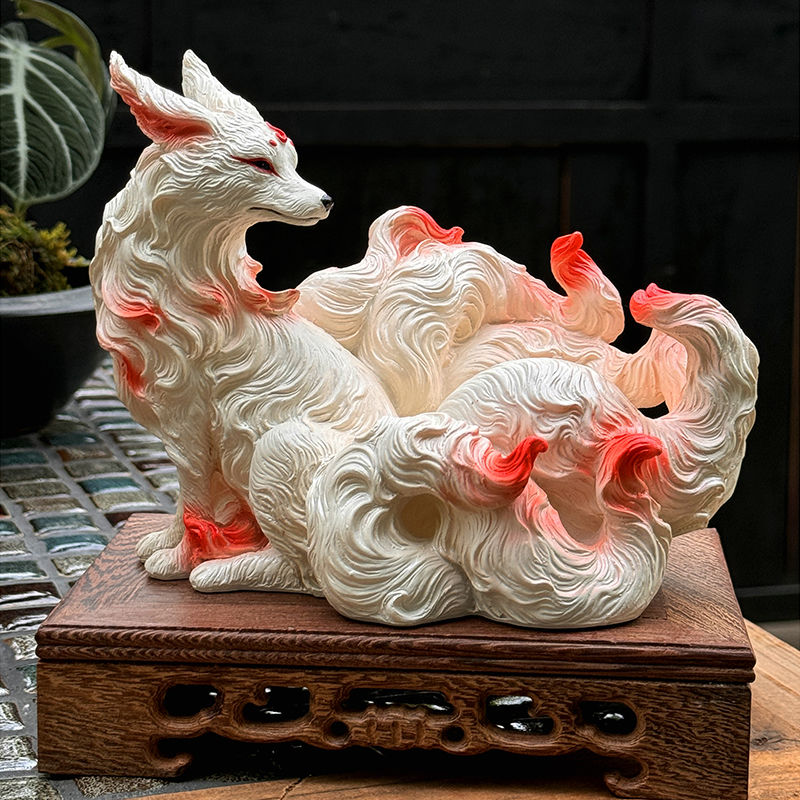 Ornamentos de Raposa de Nove C - Resin Art Gift For Anniversary avaliação e preço