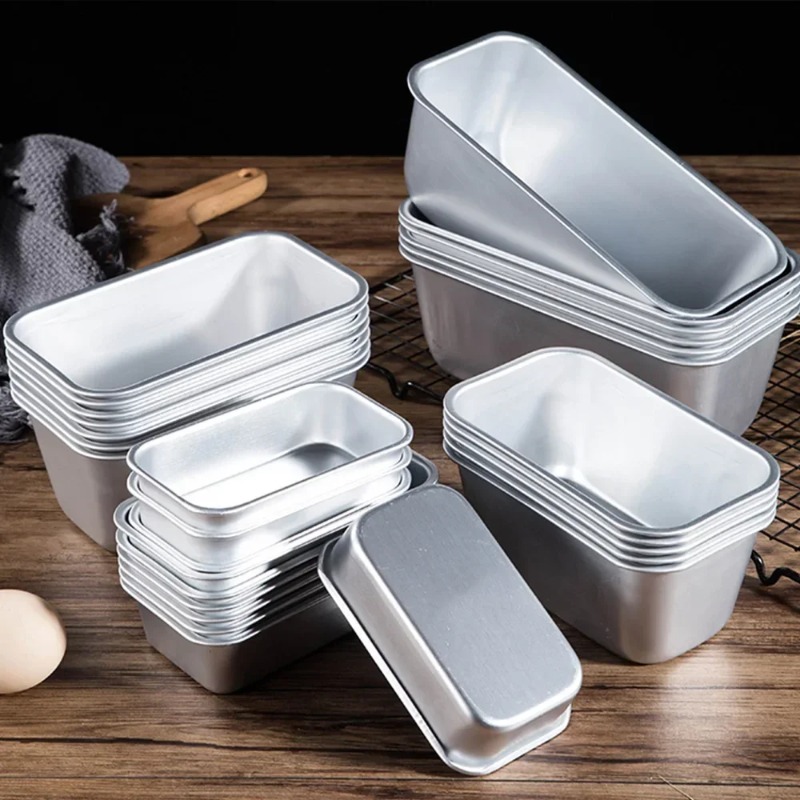 5 tamanho de alumínio pão pan  - Tray Mold Rectangle avaliação e preço