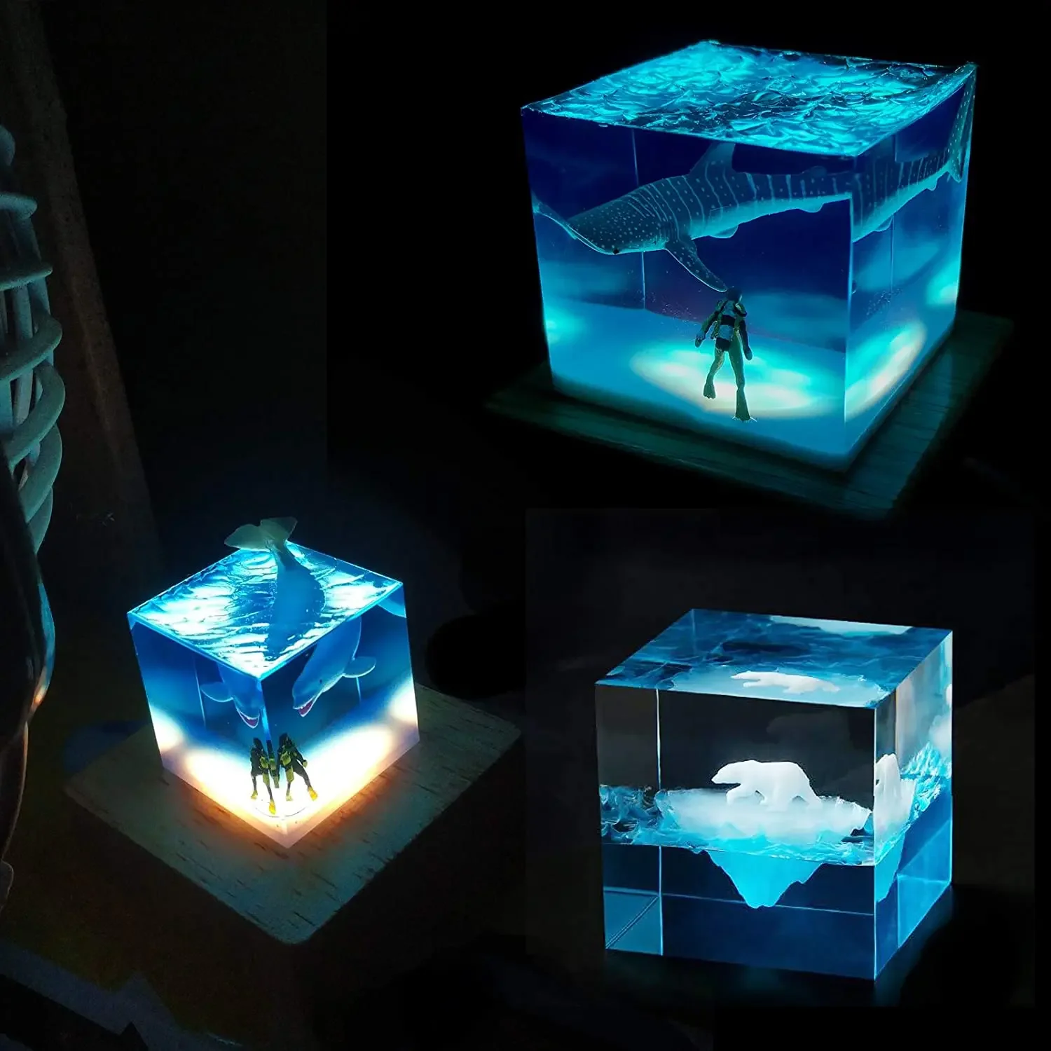 Molde de resina de luz quadrad - Resin Art Equipment avaliação e preço