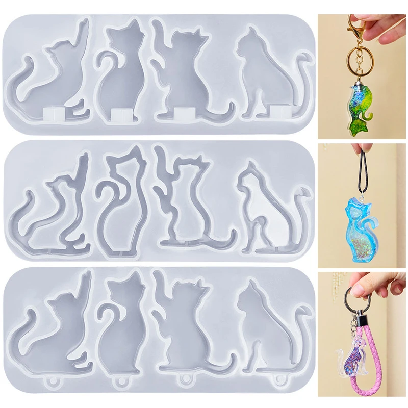 Diy forma de gato chaveiro pin - Resin Mixing Cup avaliação e preço