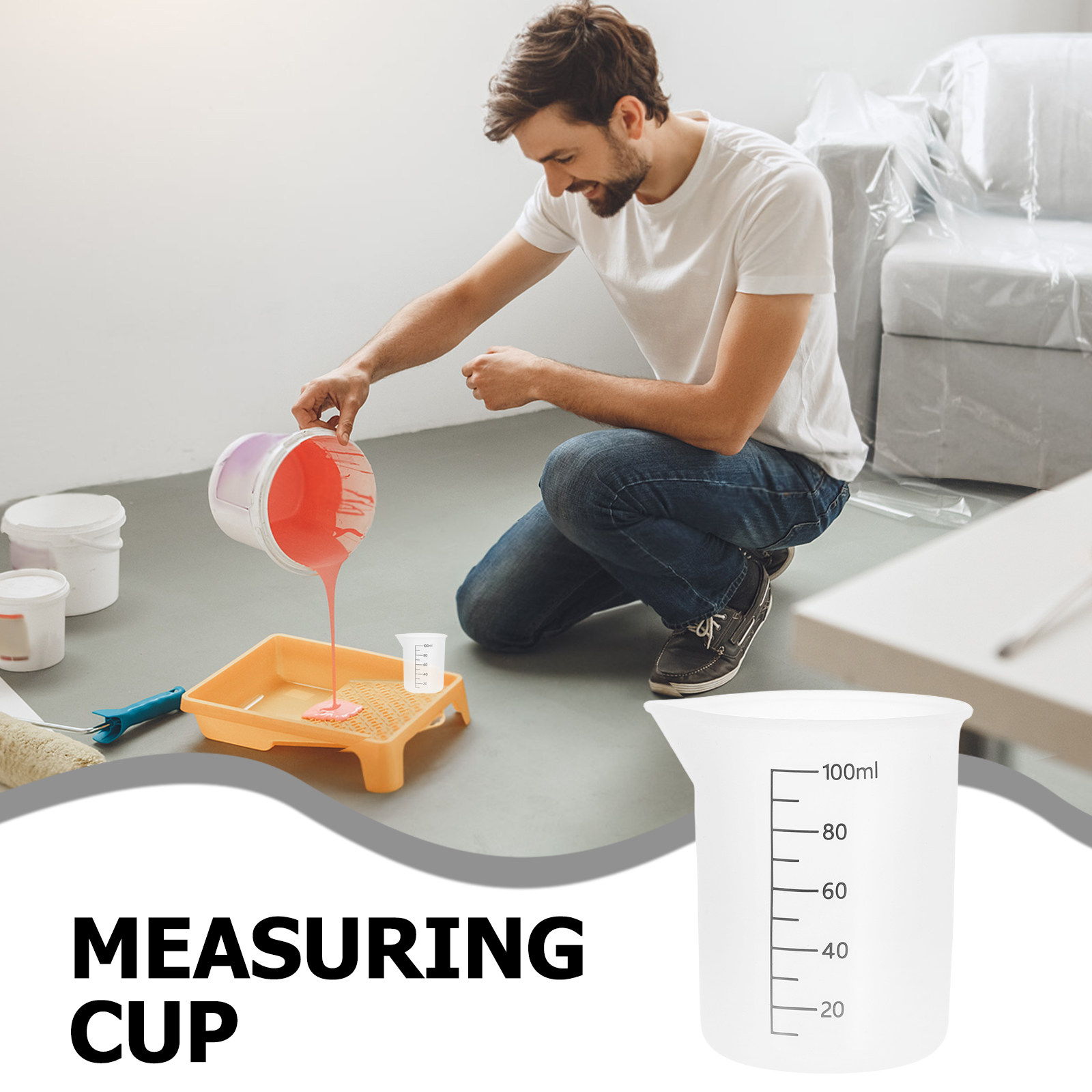 Conjunto de 8 Copos Medidores  - Resin Mixing Cup avaliação e preço