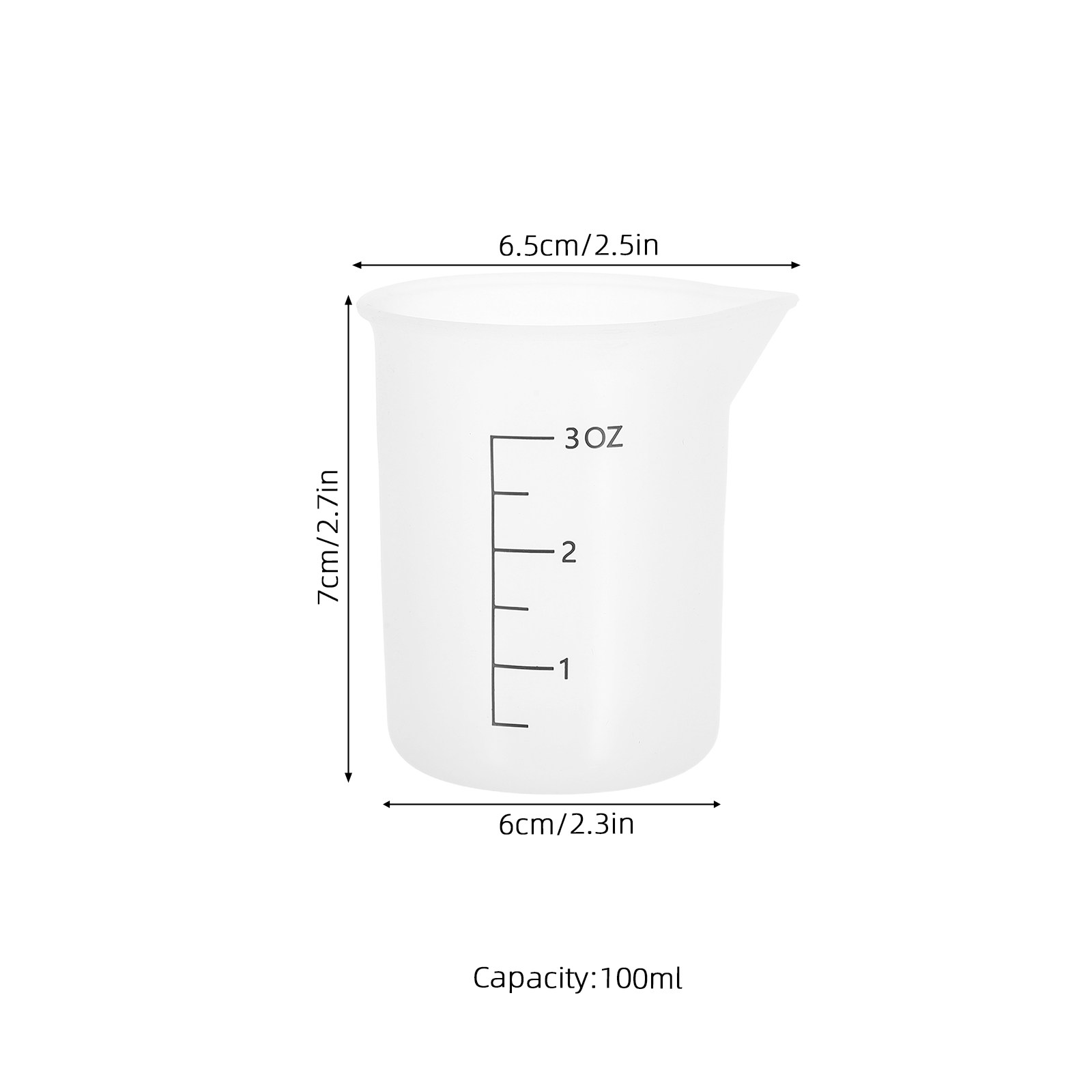 Conjunto de 8 Copos Medidores  - Resin Mixing Cup avaliação e preço