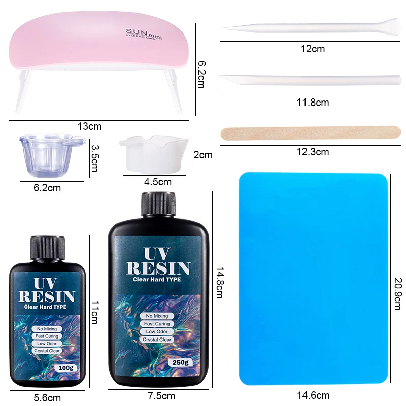 Kit de cola de resina uv dura, - Resin Art Equipment avaliação e preço