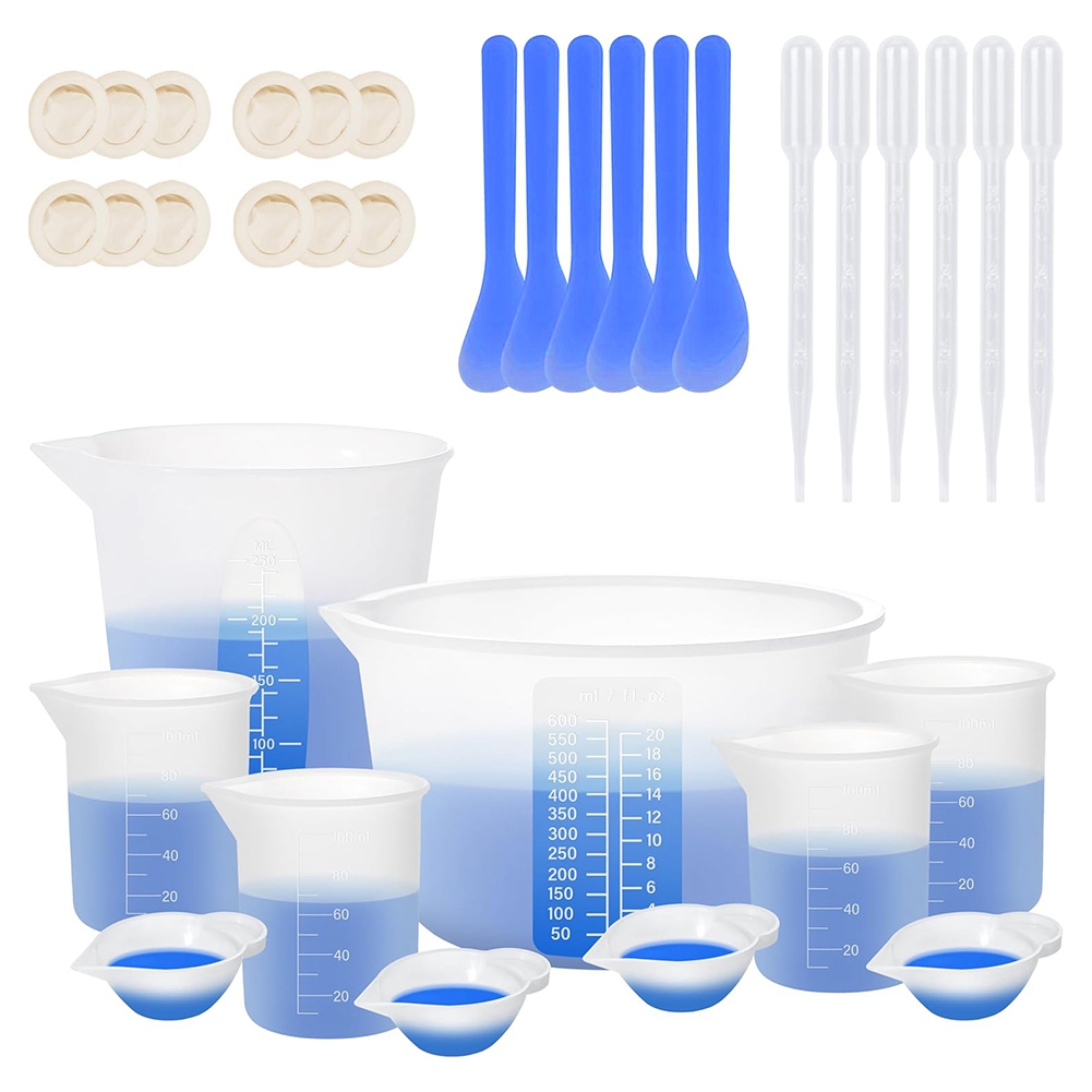 -Tuas de medição de silicone d - Resin Mixing Cup avaliação e preço