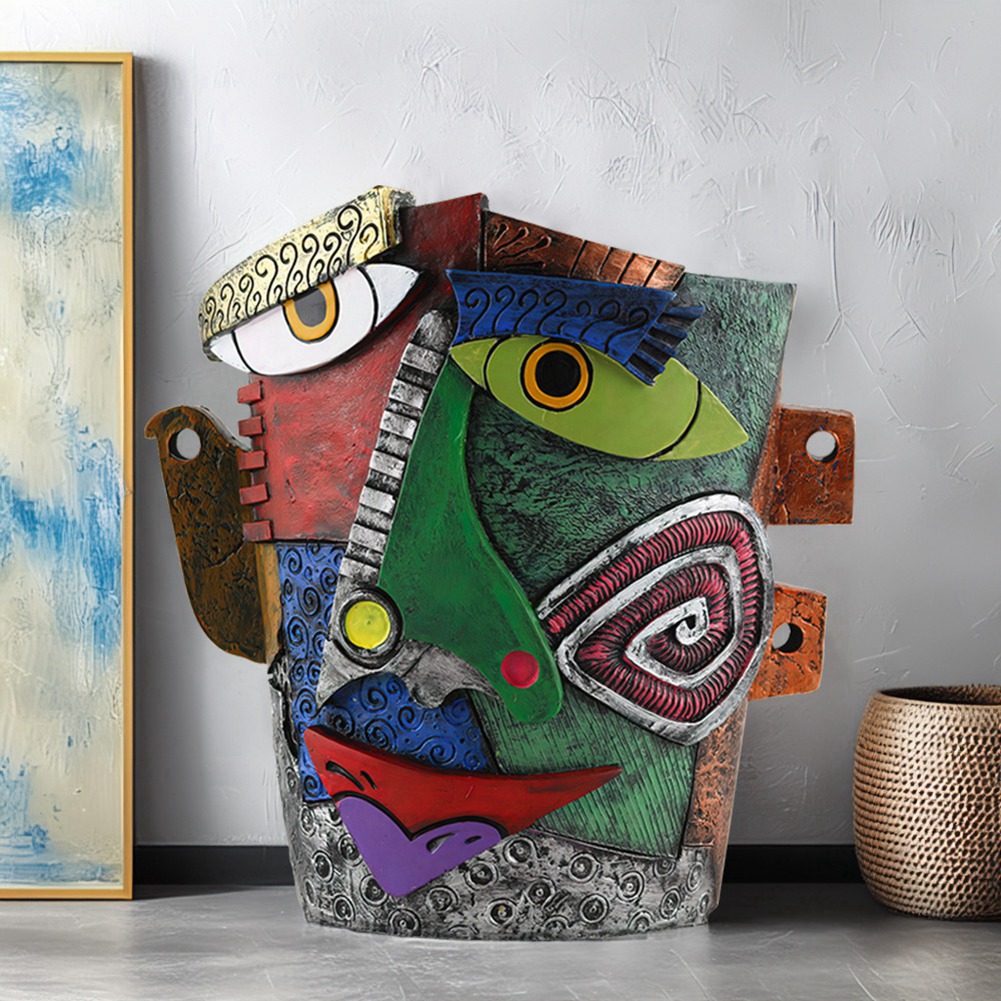 Vasos de plantas rosto interio - Resin Art Flowers avaliação e preço