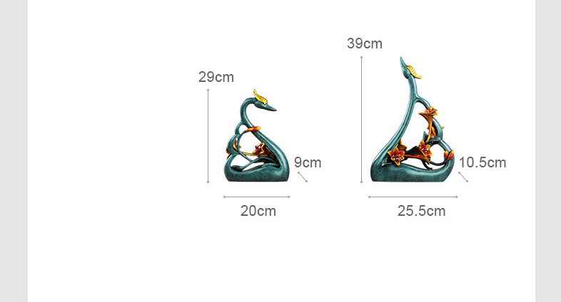 Casais amantes dos cisnes arte - Resin Art Gift For Anniversary avaliação e preço