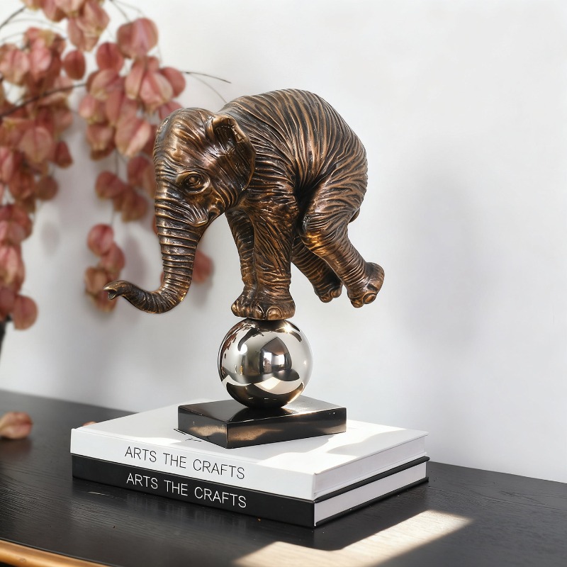 Estátua de Elefante Colorido e - Resin Art Gift For Anniversary avaliação e preço