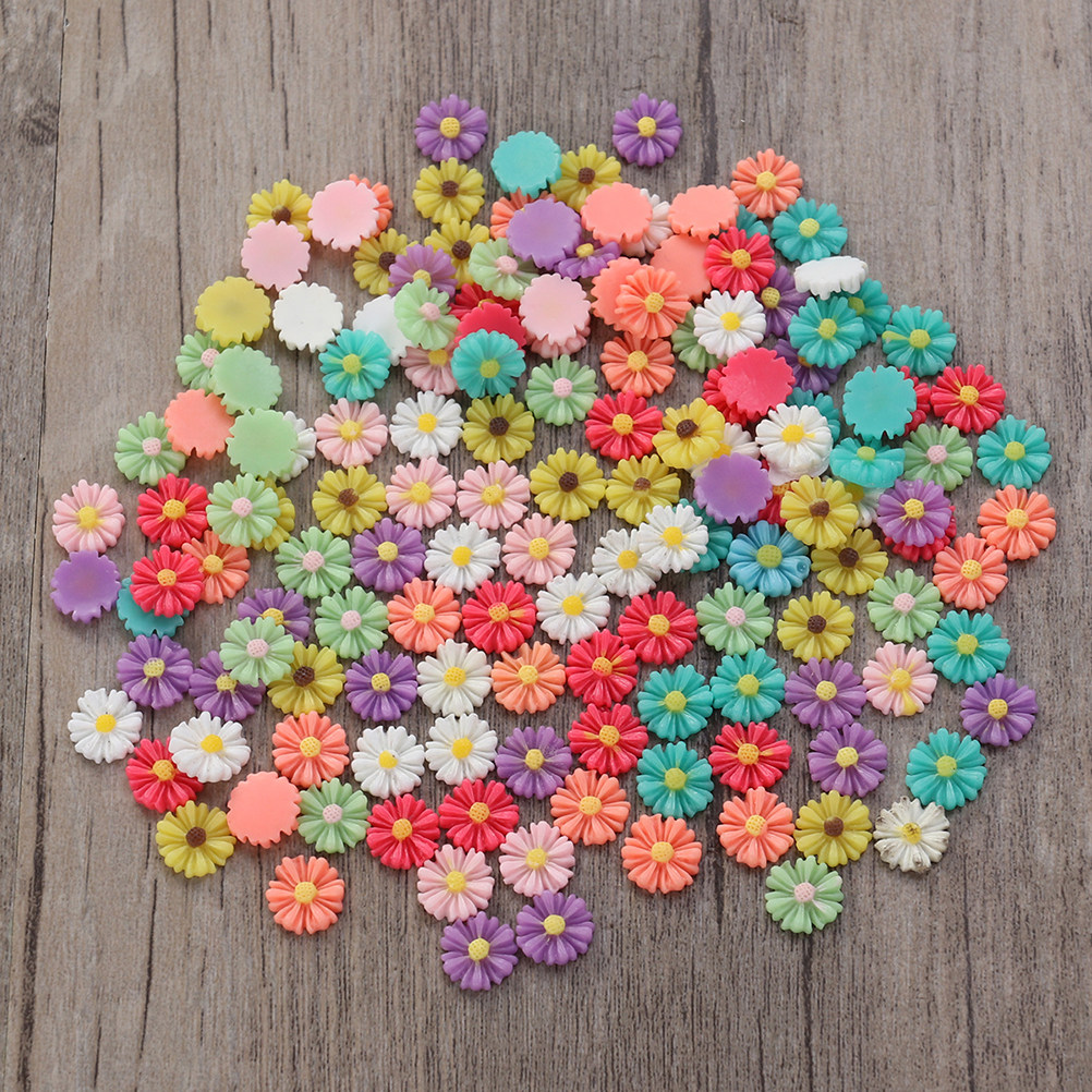200 Peças de Cabochões de Resi - Resin Art Flowers avaliação e preço