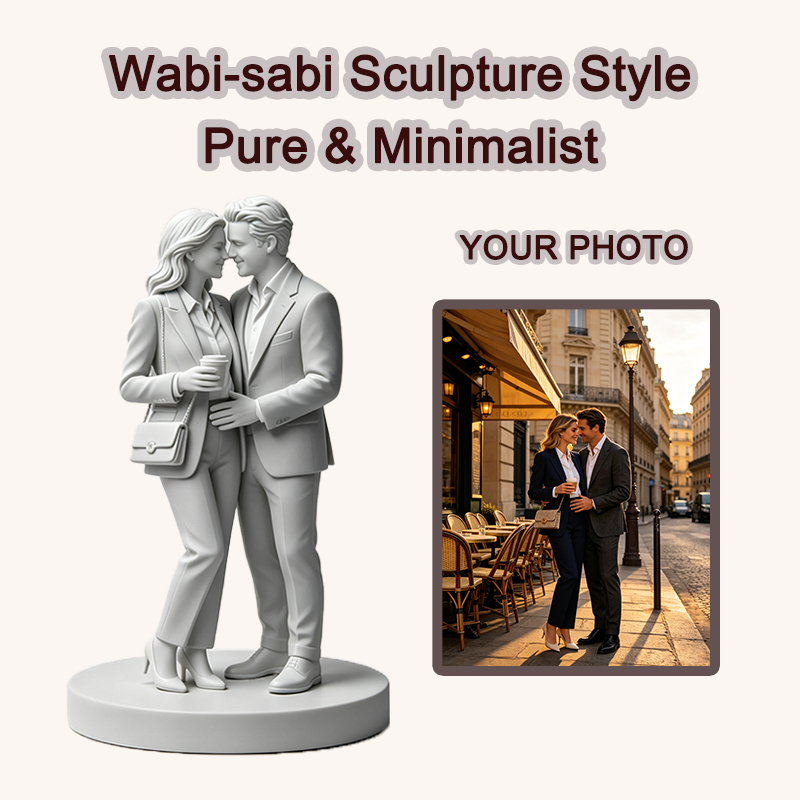 Estatueta de casal personaliza - Resin Art Gift For Anniversary avaliação e preço