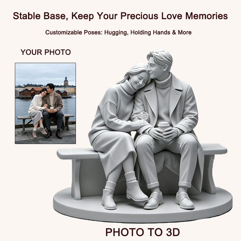 Estatueta de casal personaliza - Resin Art Gift For Anniversary avaliação e preço