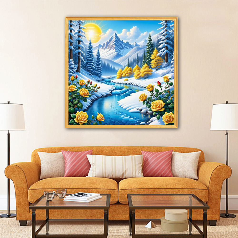 Evershine rio pintura diamante - Resin Art Flowers avaliação e preço