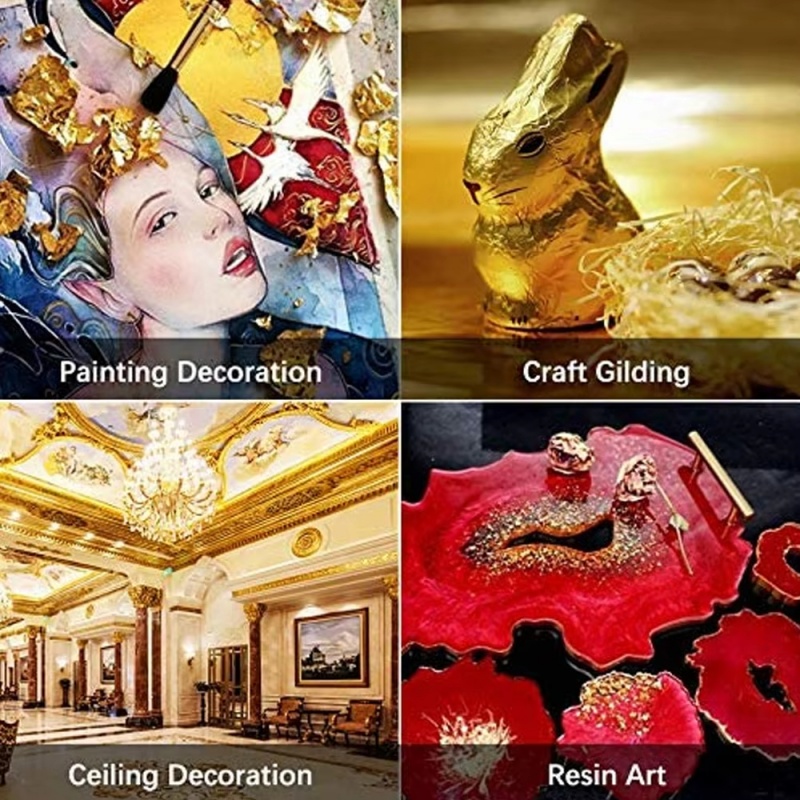100 Folhas de Imitação de Ouro - Resin Art Gift For Anniversary avaliação e preço